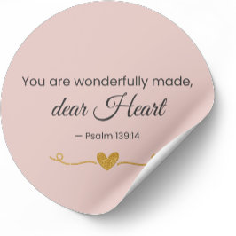 Adesivo You Are Wonderfully Made Christian Sticker 