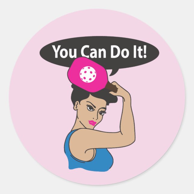 Adesivo You Can Do It. Rosie Pickleball (L) (Frente)