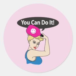 Adesivo You Can Do It. Rosie Pickleball (W)