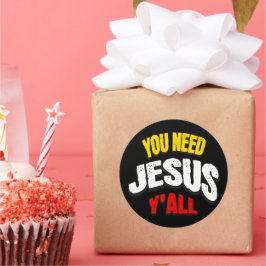 Adesivo You Need Jesus Y'all