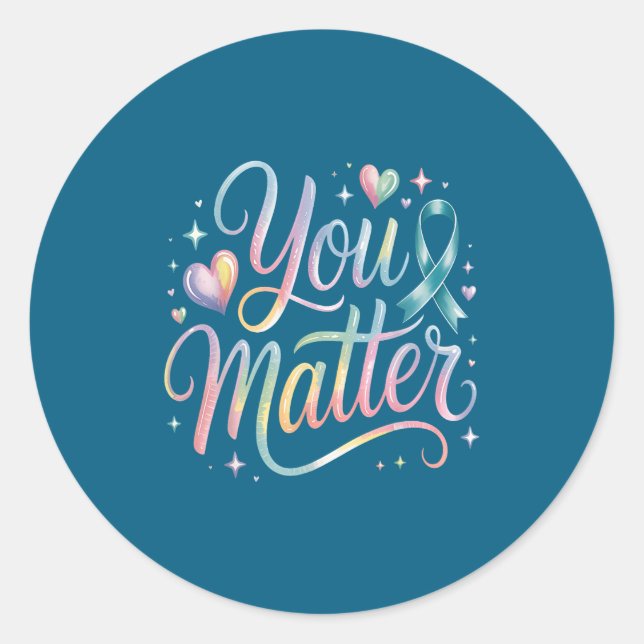 Adesivo You Suicide Prevention Awareness  (Frente)