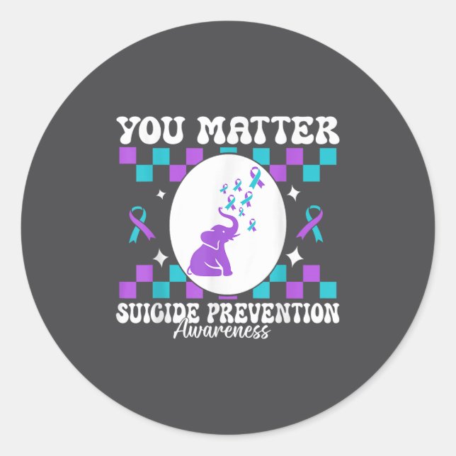 Adesivo You Suicide Prevention Awareness Women  (Frente)