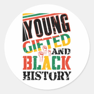 Adesivo Young Gifted And Black History 