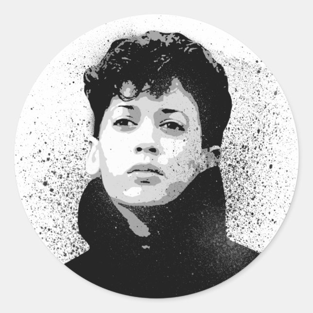 Adesivo Young Kamala Harris Grafite Art (Frente)