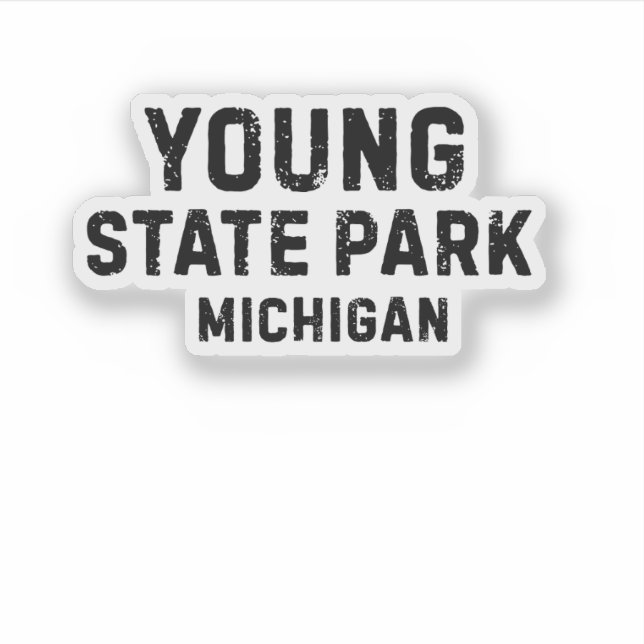 Adesivo Young State Park Michigan (Frente)