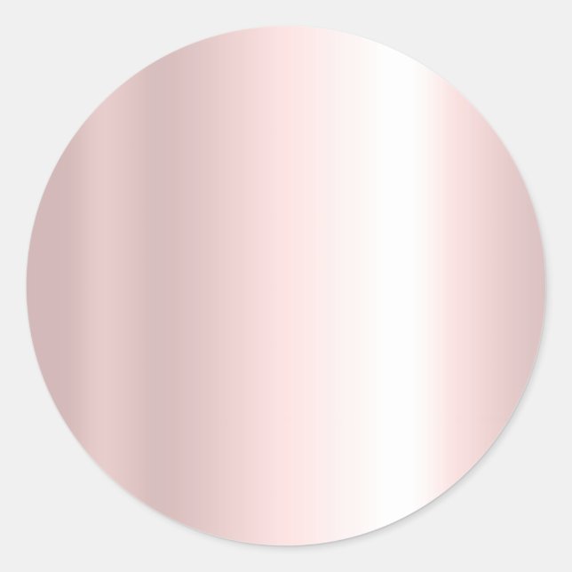 Adesivo Your Custom Text Elegant Template Blank Rose Gold (Frente)
