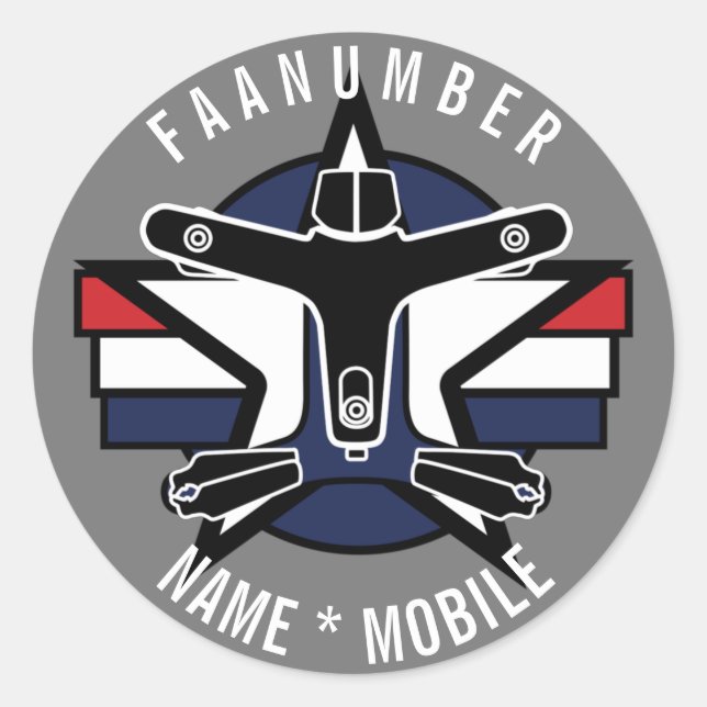 Adesivo Your input Drone Sticker with CREATIVE DRONE logo (Frente)