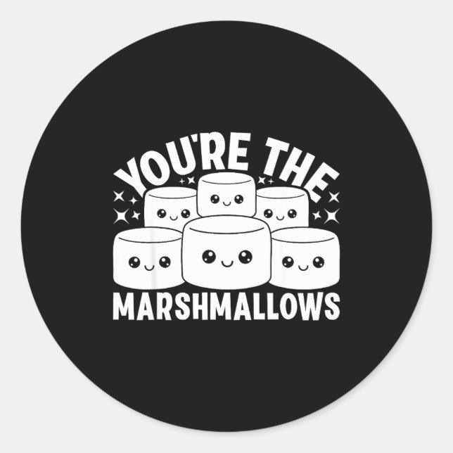 Adesivo You're The Marshmallows To My Hot Cocoa Valentine' (Frente)