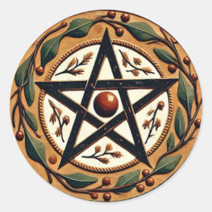 Adesivo Yule Pentacle