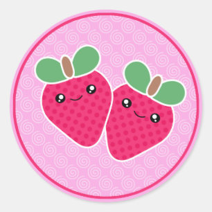 Adesivo Yummy Treats Strawberry Kawaii Stickers