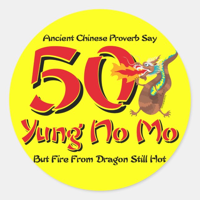 Adesivo Yung No Mo 50th Birthday (Frente)