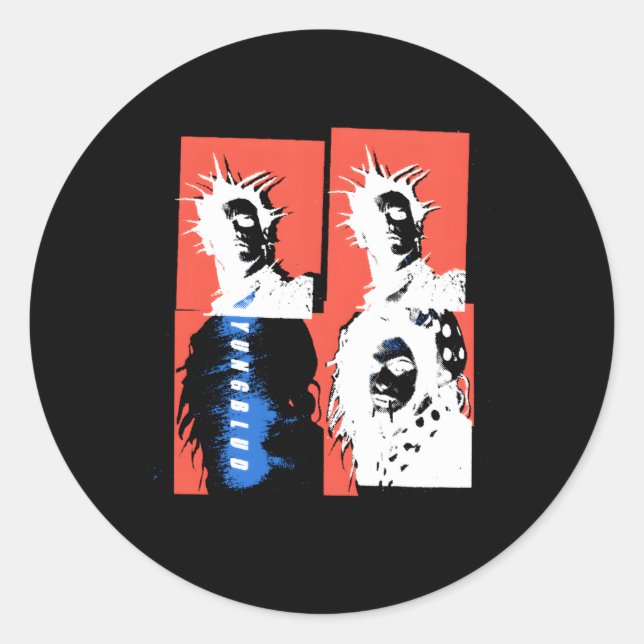 Adesivo Yungblud Oficial Preto PradHappy (Frente)