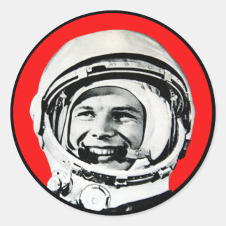 Adesivo Yuri Gagarin - Herói soviético e Cosmonauta