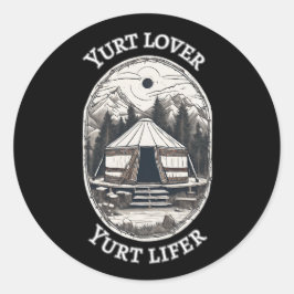 Adesivo Yurt Lover Yurt Lifer Engraçado Yurt Tent