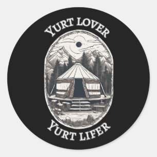 Adesivo Yurt Lover Yurt Lifer Engraçado Yurt Tent
