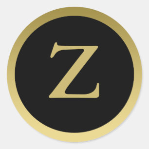 Adesivo Z : Monogramas Z, Dourados Elegantes e Black Stick