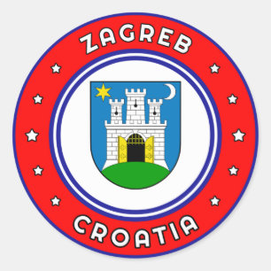 Adesivo Zagreb Casaco de Armas Croácia