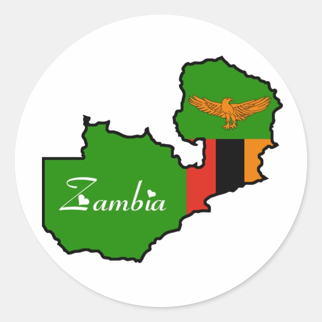 Adesivo Zambia Sticker (Frente)