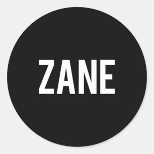 Adesivo Zane - Camiseta de presente para fã de nome engraç