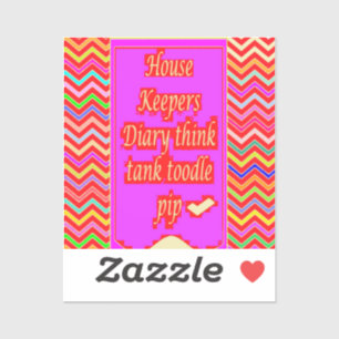 ADESIVO ZANY ART DESIGN COM PALAVRAS DO HOUSEKEEPER