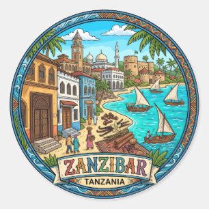 Adesivo Zanzibar Tanzânia