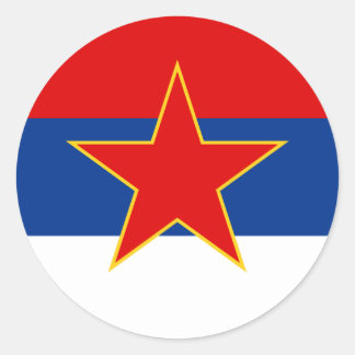 Adesivo Zastava Srbije, bandeira sérvia