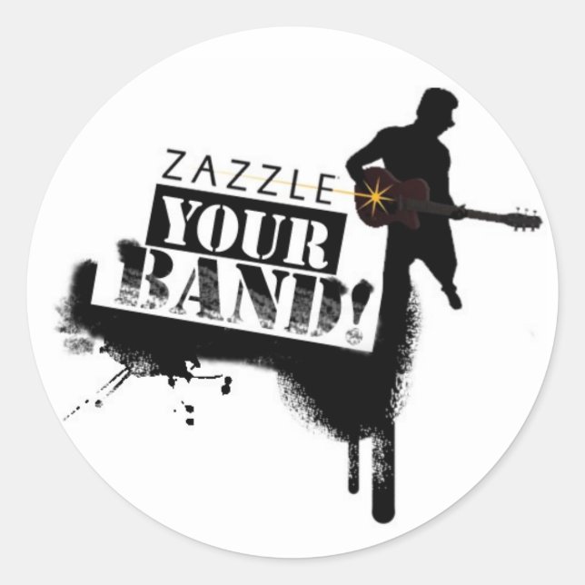 Adesivo Zazzle sua Banda (Frente)
