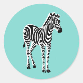 Adesivo Zebra Azul bonito