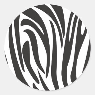 Adesivo Zebra Black and White Stripes Trendy design