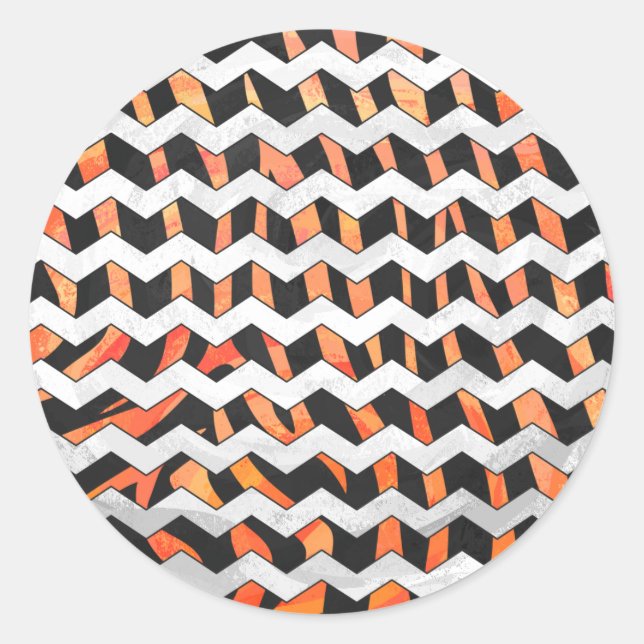 Adesivo Zebra Black e Orange Impressão (Frente)