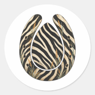 Adesivo Zebra Botanical Hoofprint Nature Sticker