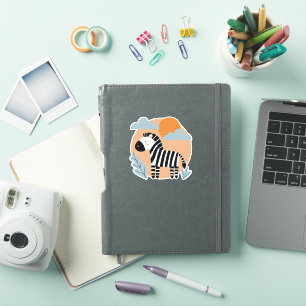 Adesivo Zebra Caprichosa com Influência Escandinava