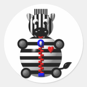 Adesivo Zebra com Zíper