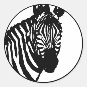 Adesivo zebra. cor personalizável.