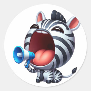 Adesivo Zebra Cuta MegaPhone