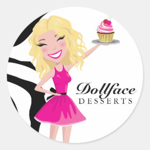 Adesivo Zebra de Blondie de 311 sobremesas de Dollface