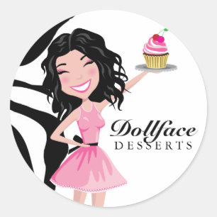 Adesivo Zebra de Kohlie de 311 sobremesas de Dollface