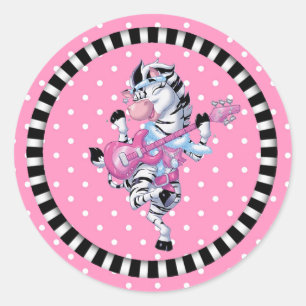 Adesivo Zebra e Bolinhas para Sticker/Dança