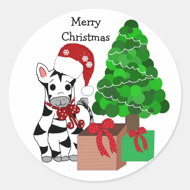 Adesivo Zebra Natal (Frente)