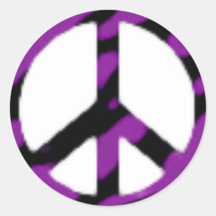 Adesivo zebra-paz-sinal