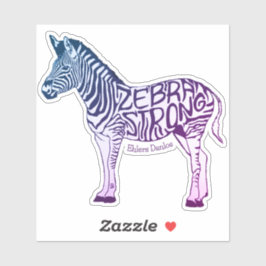 Adesivo Zebra Strong Galaxy Colors Sticker