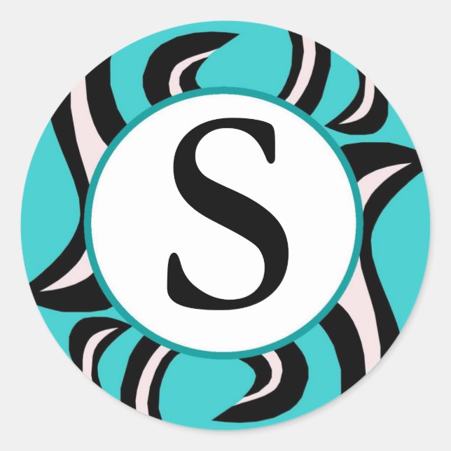 Adesivo Zebra Swirl (Frente)