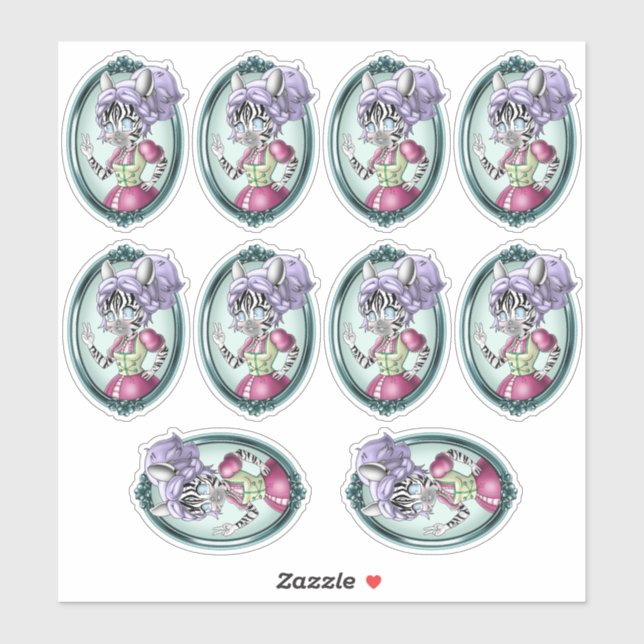 Adesivo Zebras Sticker (Folha)