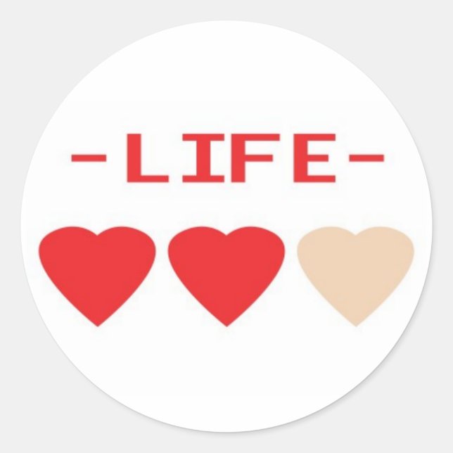 Adesivo zelda Hearts (Frente)