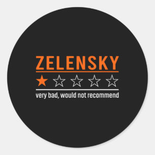 Adesivo Zelensky Conservador Republicano Ucrânia Engraçado
