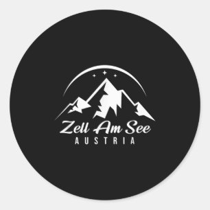 Adesivo Zell Am See Áustria Estância de Esqui Esqui Snowbo