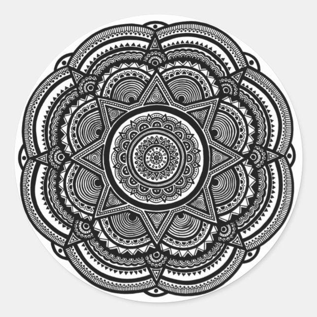 Adesivo Zen Art Mandala (Frente)