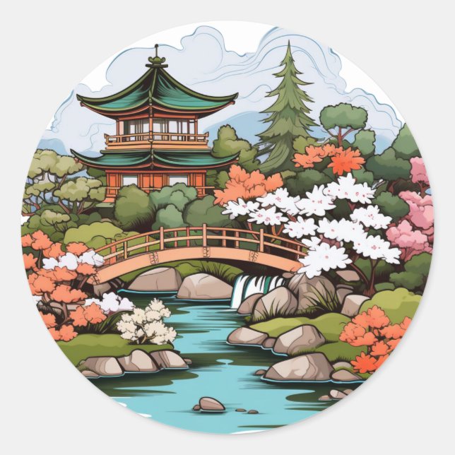 Adesivo Zen Garden Landscape Sticker (Frente)