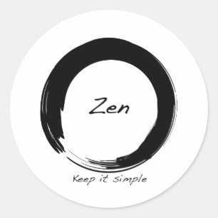 Adesivo Zen: Mantenha-o simples