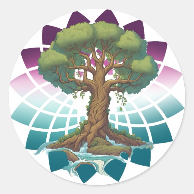 Adesivo Zen tree of life (Frente)